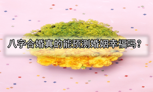 八字合婚真的能预测婚姻幸福吗？